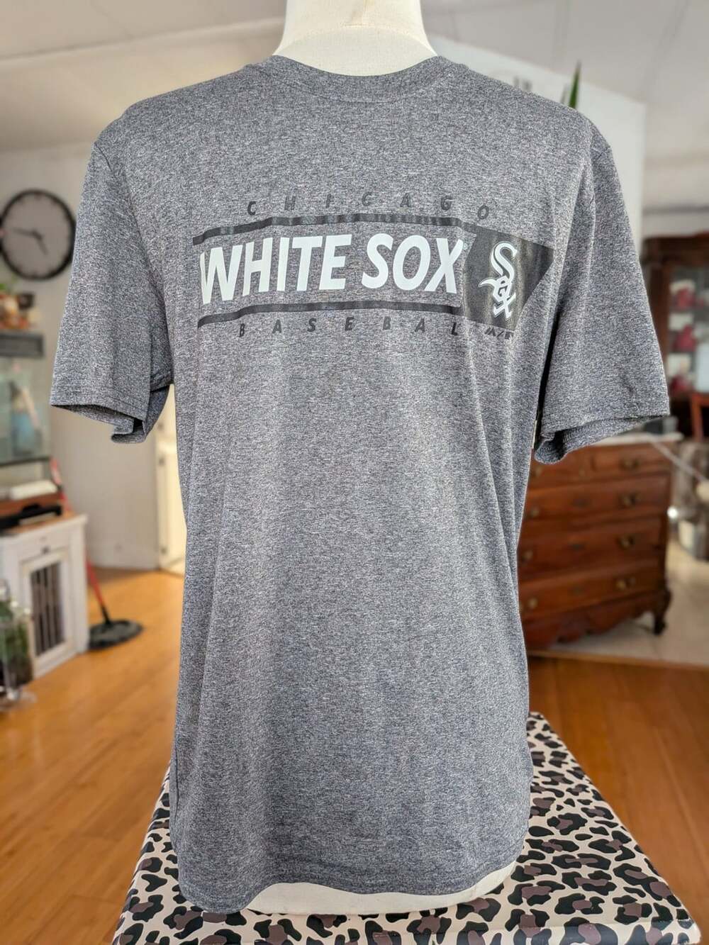 Majestic Chicago White Sox Heather Gray Baseball T-Shirt
